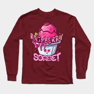 raspberry sorbet lover cute pink Long Sleeve T-Shirt